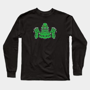 Scary Swamp Creature Cartoon Long Sleeve T-Shirt